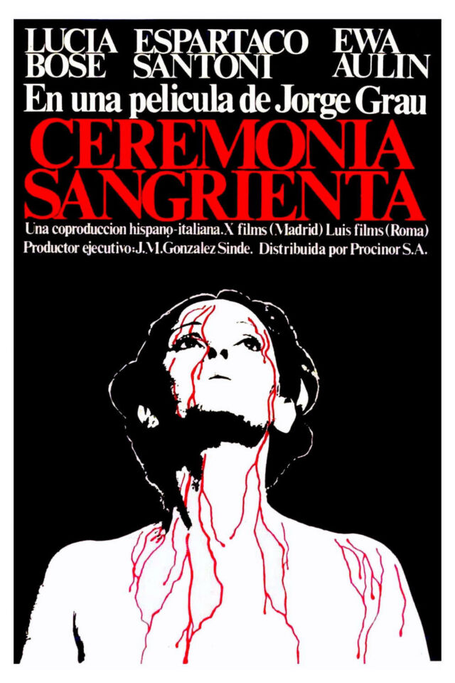 Ceremonia sangrienta jorge grau poster 00001